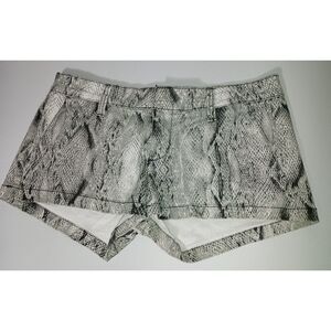 HURLEY, Grey Snakeskin Print Jean Shorts, Juniors Size 5